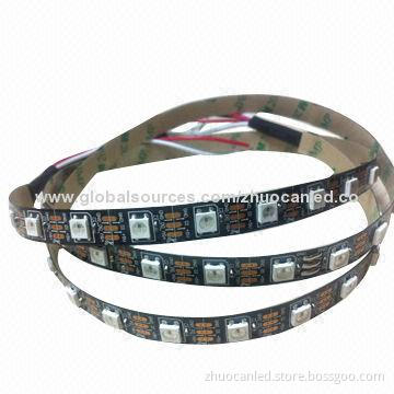 LED pixel strip, full color, individually addressable programmable ws2801